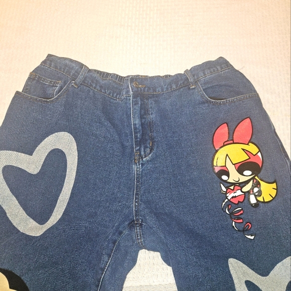 Power Puff Girls Romwe Cartoon Network Graphic Jeans size 18 - Picture 7 of 12